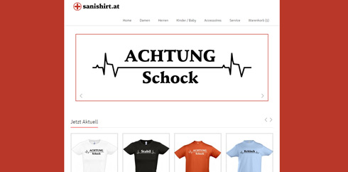 Sanishirt - Shop mit Sanitäter Bezug